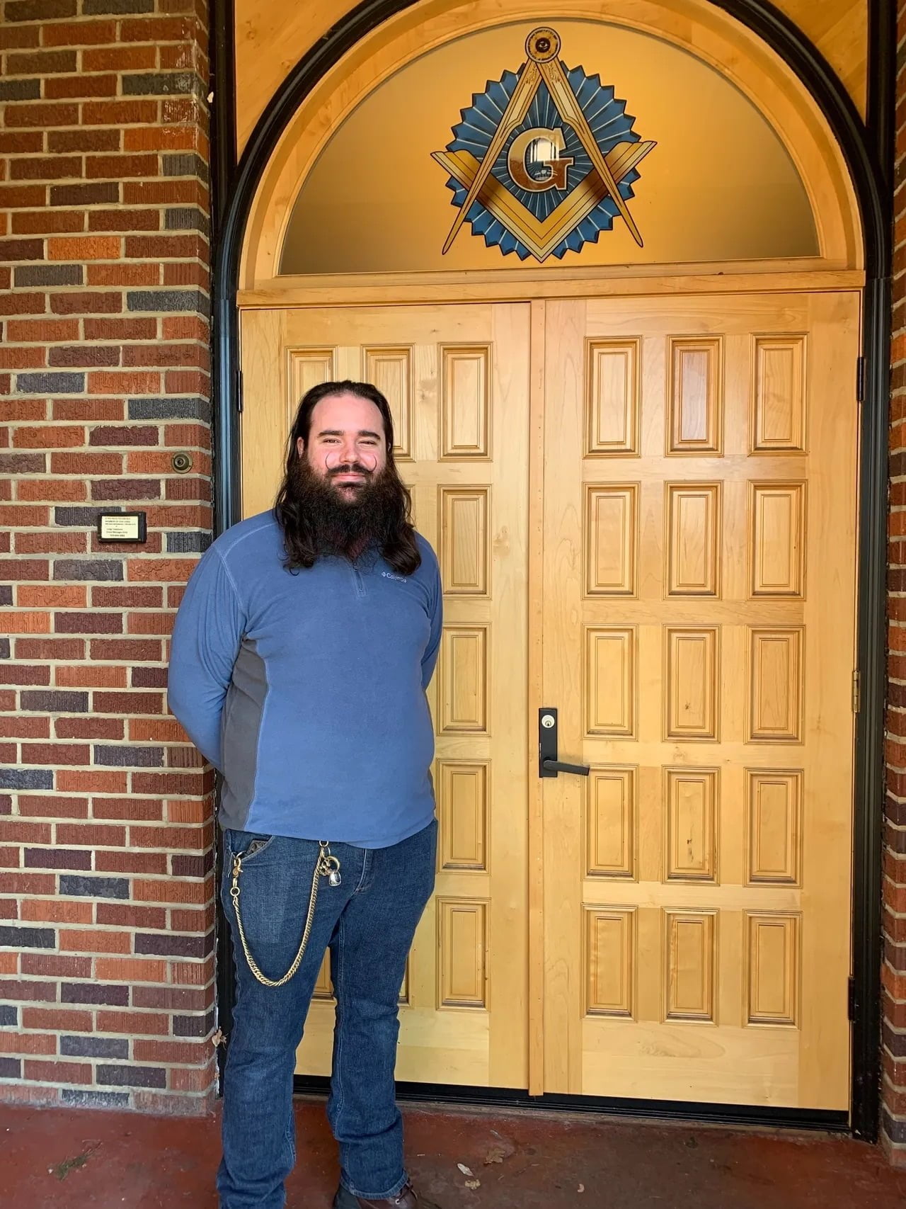 Hunter Bronson, the most recent Worshipful Master of the Beaverton Masonic Lodge