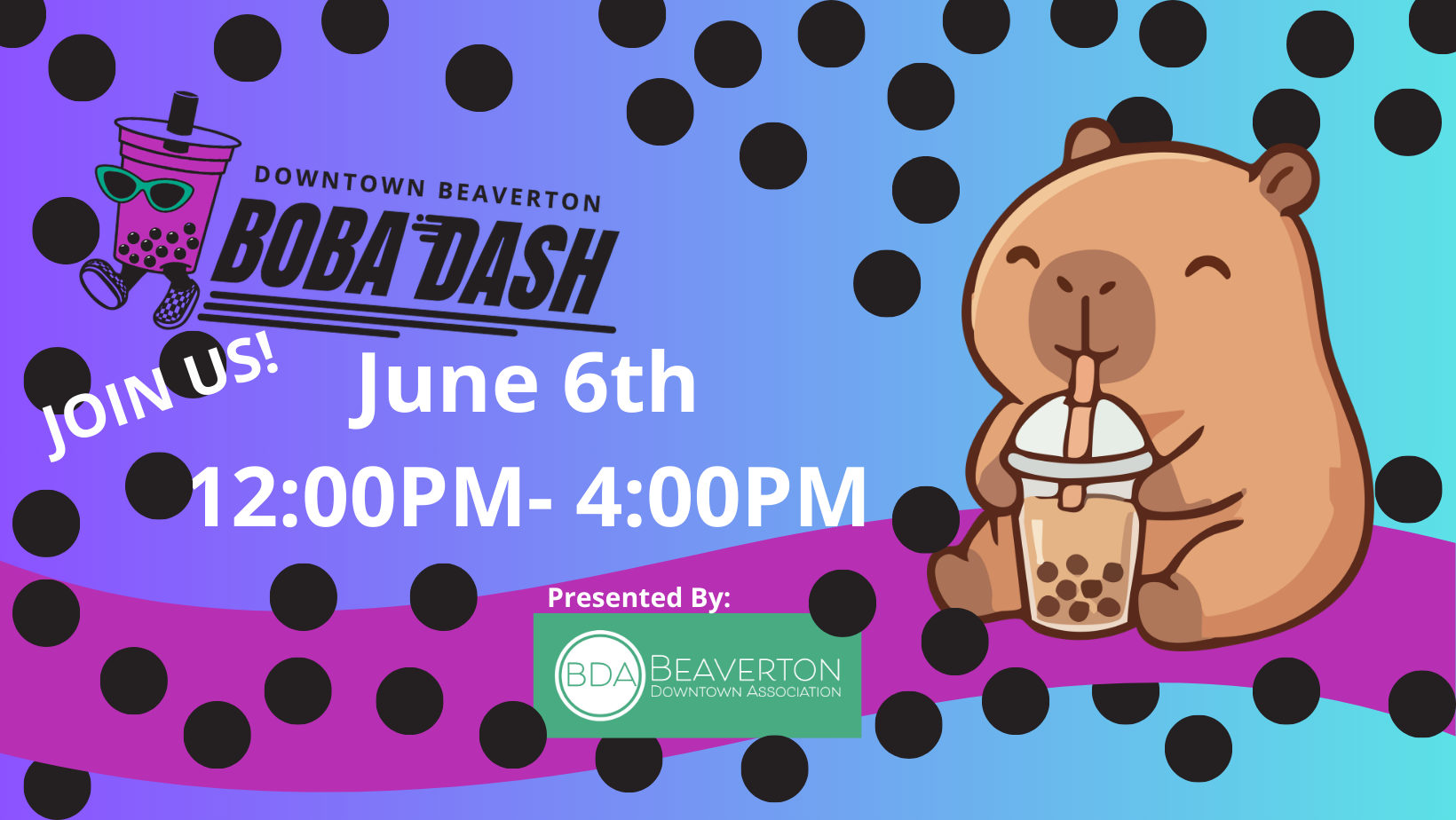 boba dash beaverton oregon june 6th 2026
