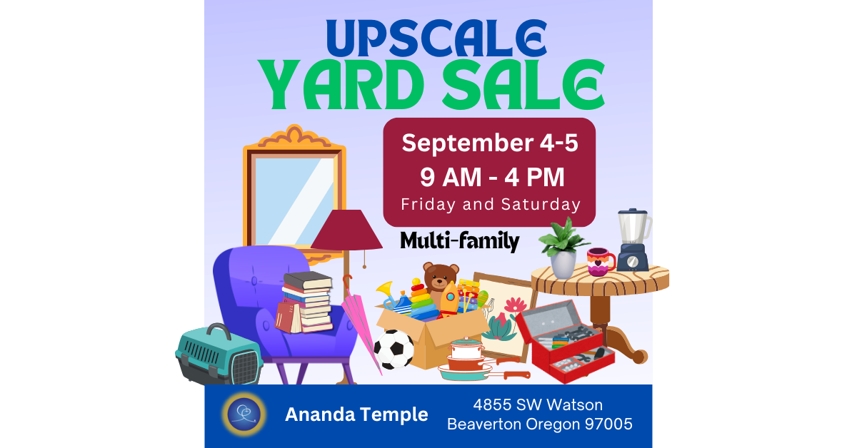 upscale yard sale 2026 facebook ad kzagog